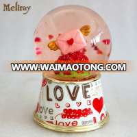 Wedding Decoration Snow Globe & Water Ball With LED Lights Small Battery