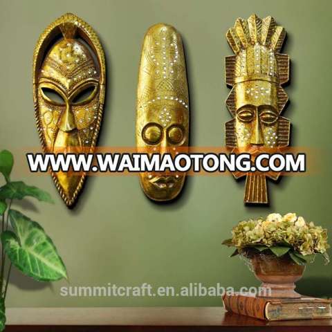 Resin african masks restaurant decor