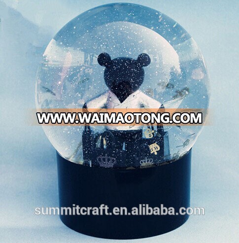 Classical bear bag antique Italy snow globe snow crystal ball